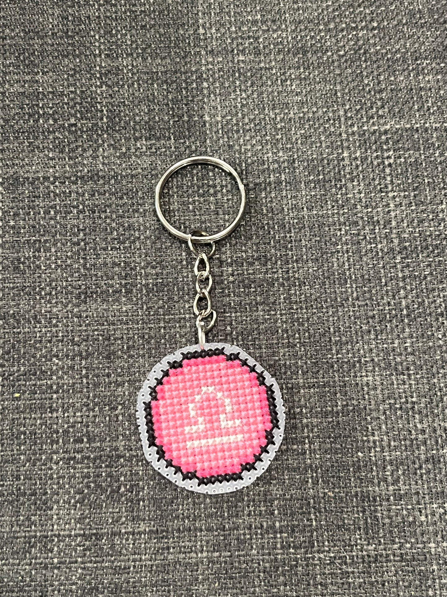 Cross stitch keychains