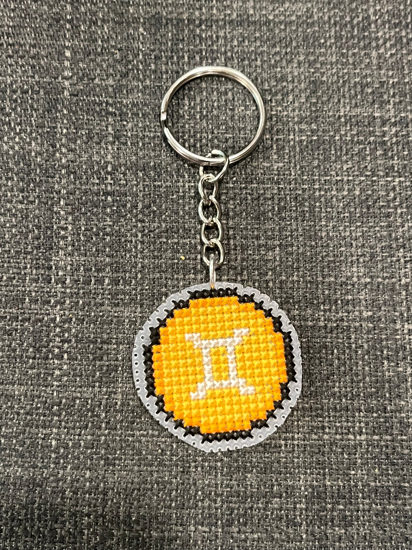 Cross stitch keychains