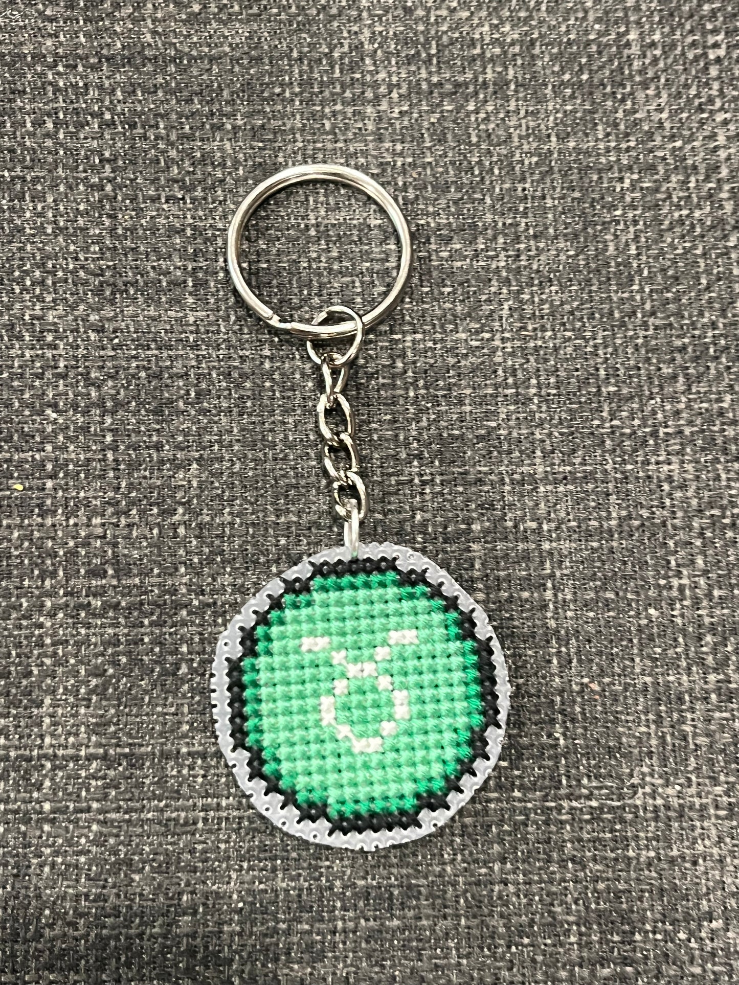 Cross stitch keychains