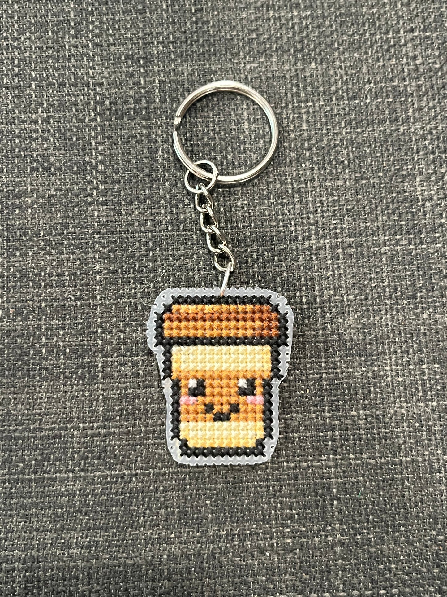 Cross stitch keychains