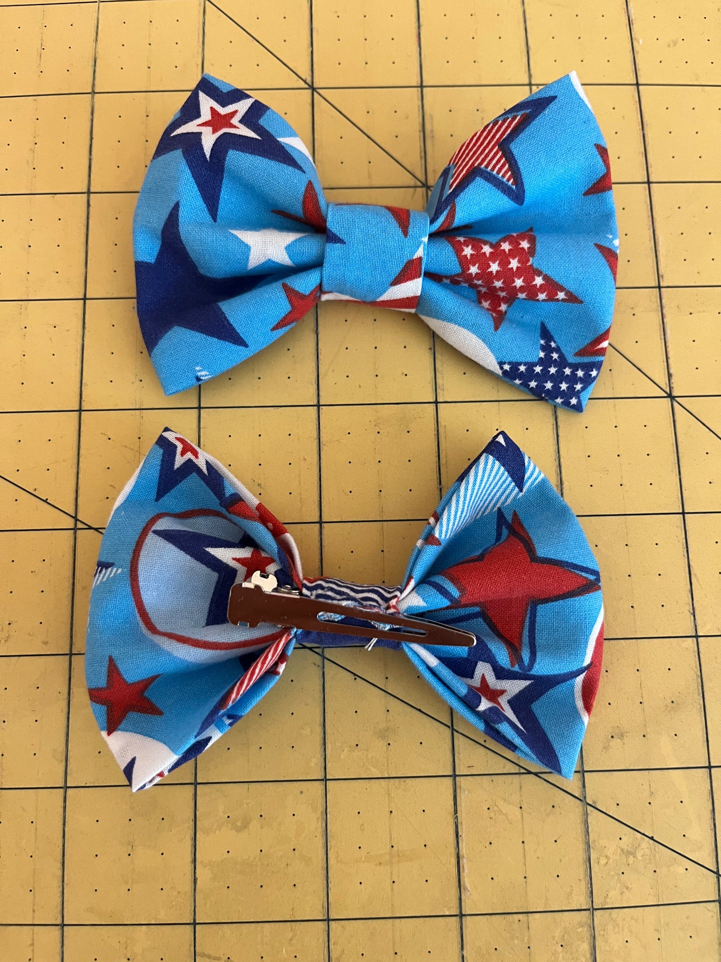 Fabric Bow Clips