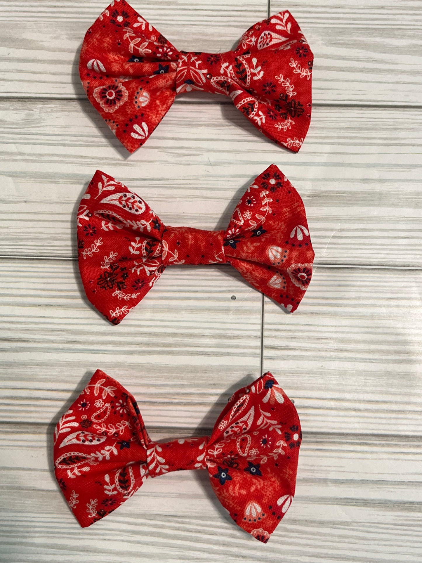 Fabric Bow Clips